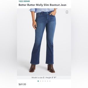 Better Butter Molly Slim Bootcut Jean